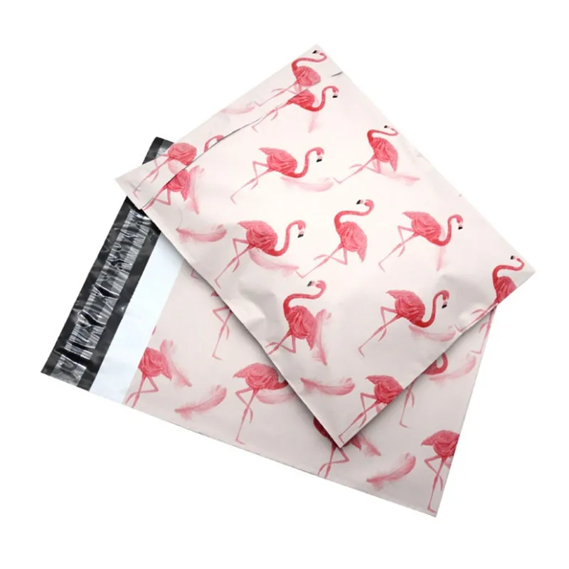 Flamingo Poly Mailer Envelopes Envelopes Sacos De Correio Presente Flamingo Saco De Plástico Mailing Presente Brinquedos Caixas De Embalagem Saco LX1833