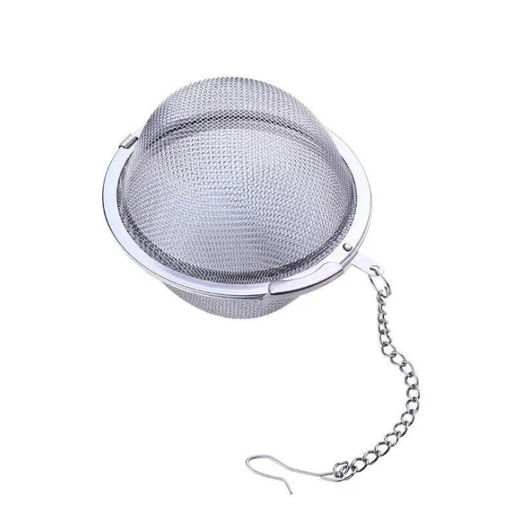 Rostfritt stål Tea Pot Infuser Sphere Mesh Tea Strainer Filler Ball Strainer Ball 5cm grossist LX1331