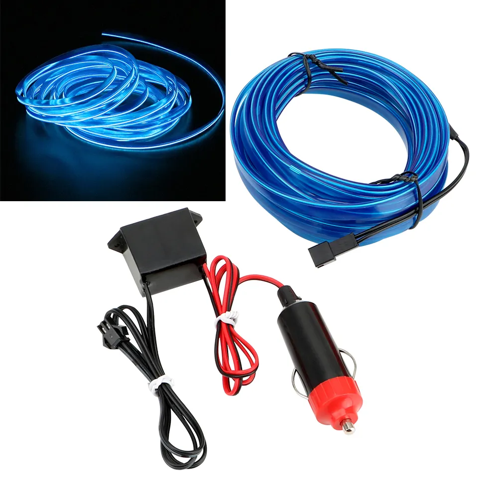 Acheter 5M voiture LED lumière froide néon barre lumineuse voiture intérieur  crevasse décoration voiture accessoires