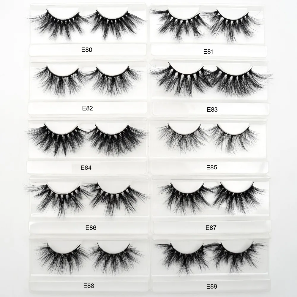 Eyelashes Mink Eyelashes Criss-Cross Strands Cruelty Free High Volume Mink Lashes Strips Soft Dramatic False Eye Lashes E80 Makeup