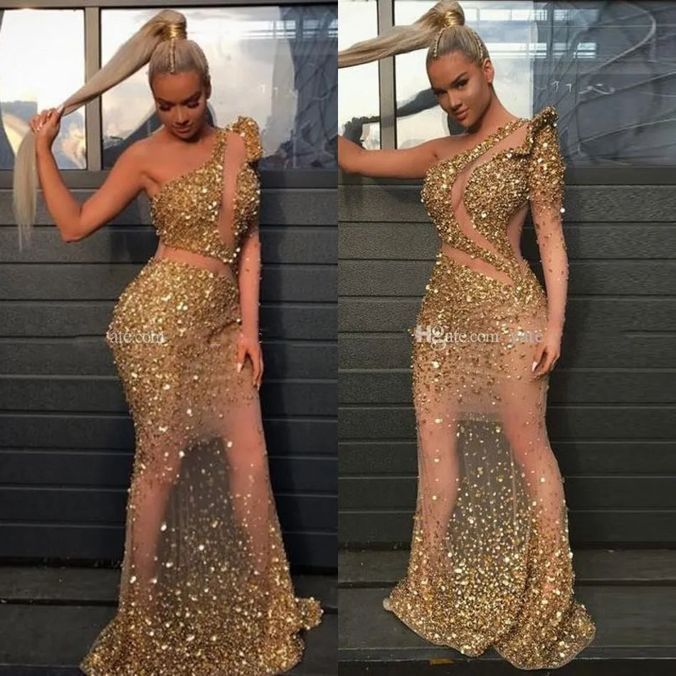 Gold sexy long dress on sale