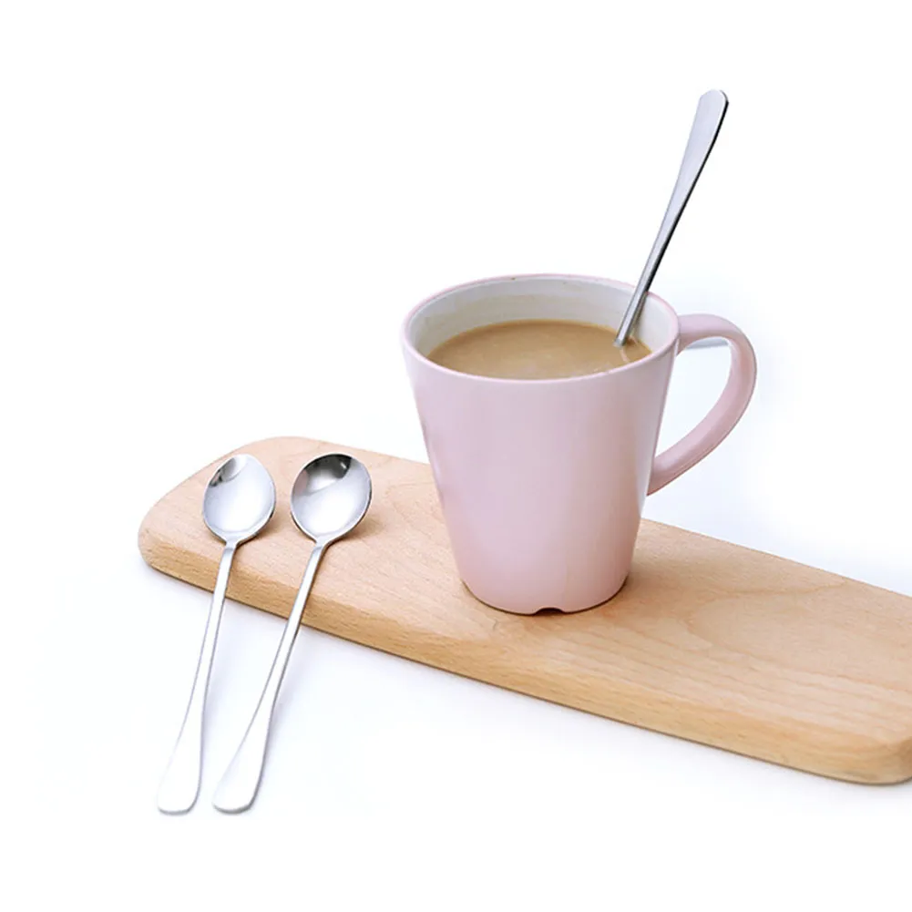 Colher longo alça de chá de chá de aço inoxidável criativa para sorvete sopa de café chá cocktail tb venda