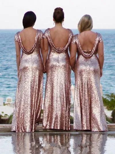 Dhgate gold sales sequin bridesmaid dress