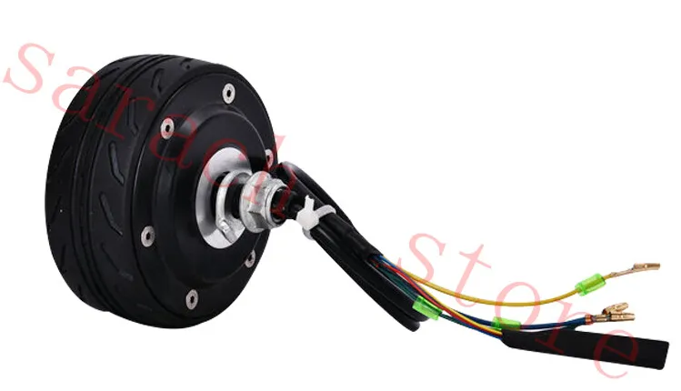 Grátis Shippping 80W / 150W 24V / 36V 4 polegadas Único eixo de roda elétrica motor elétrico motor de motor elétrico skate roda motor elétrica