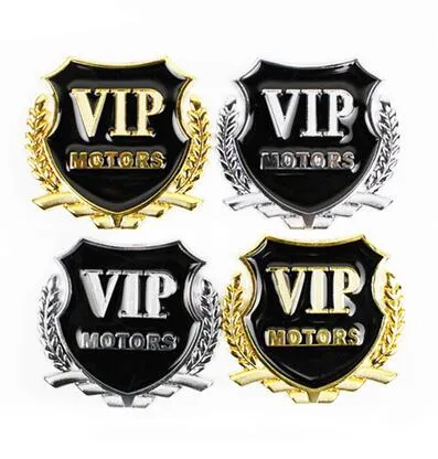 VIP MOTORS 3D Metal Emblem Badge For Car Body Decoration Chrome