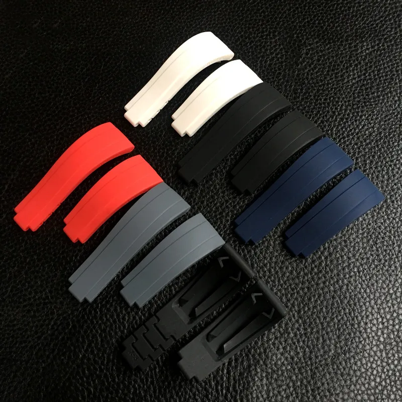 20mm gummiband för Rolex Yachtmaster Watch Strap Daytonasilicone Wristbands