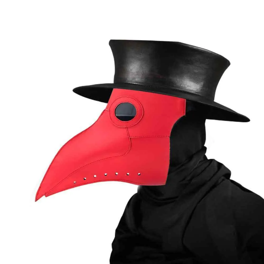  Máscara de Doctor de la plaga, color blanco, máscara de Doctor  de la plaga, máscara de piel de la plaga, disfraz de médico, máscara de  pico de nariz larga para cosplay
