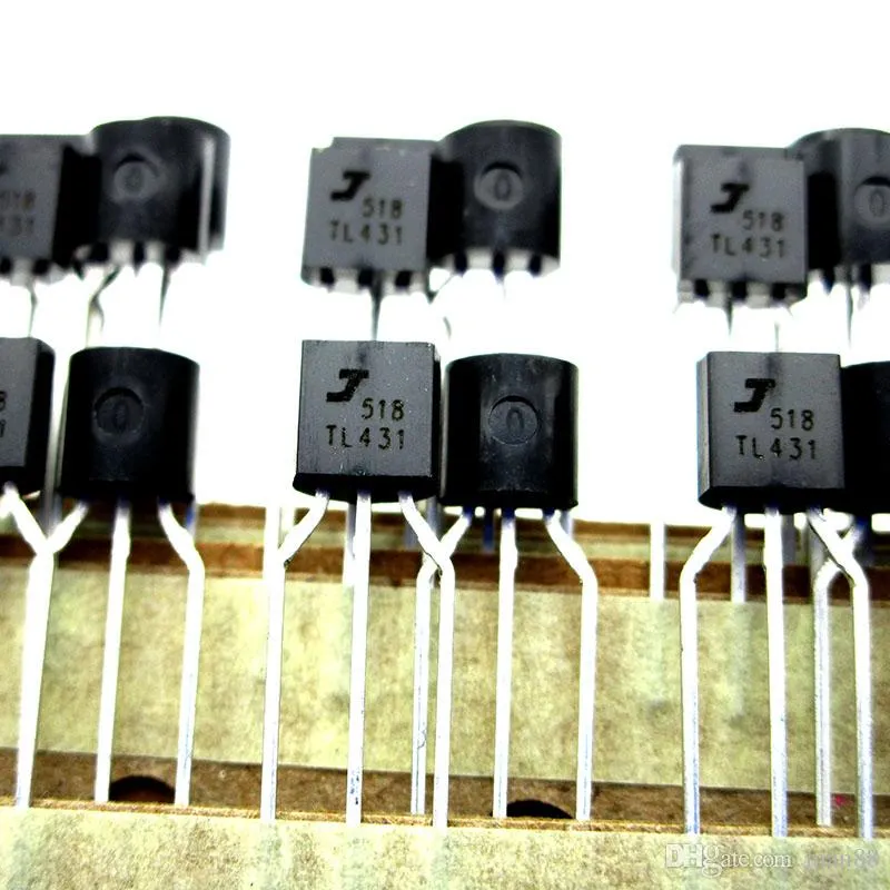 TL431 Régulateur Garniture transistor TO-92 Dip pied Cuivre