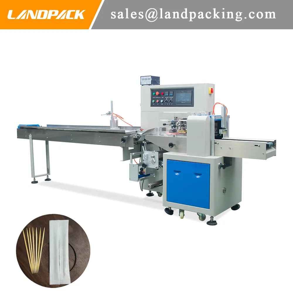 Automatic Horizontal Toothpick Pillow Bag Packing Packaging Machine Small Daily Necessities Flow Wrap Machine