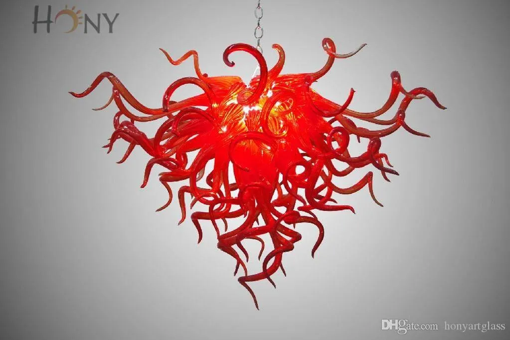 Nowy AC LED Dostosowany styl New Arrival Lampa Restauracja Rękodzieła Brilliancy Dmuchanie Szkła Kute Żyrandol Żyrandol