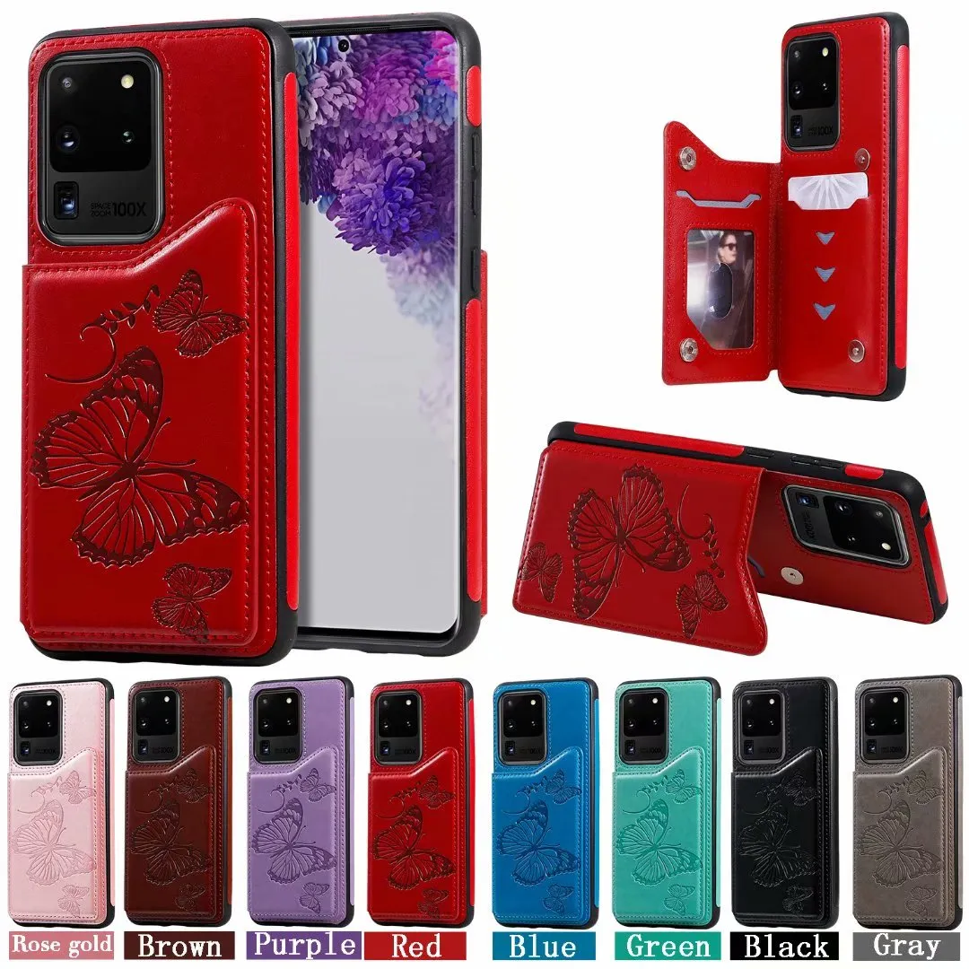 CHUMPLE PROPRIENTE DE CHUMPELA BORTEFLY BURTERFLEL STAND STAND CASA DE PARA SAMSUNG Galaxy S20 Ultra S10 Plus Note 10 Plus S9 S8 Mate 30