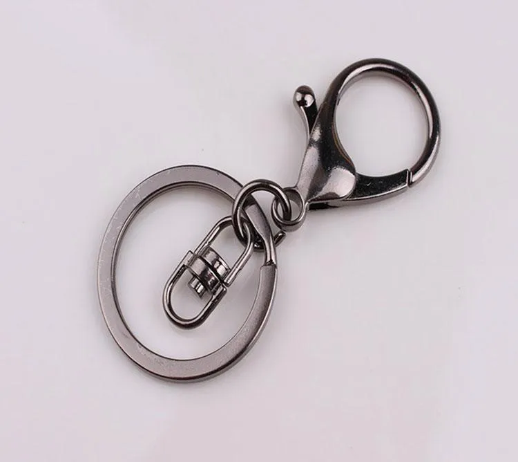 30mm Key Chains Key Rings Round Gold Silver Color Lobster Clasp Keychain  Charm Pendant Keyring Holder314M From 20,29 €