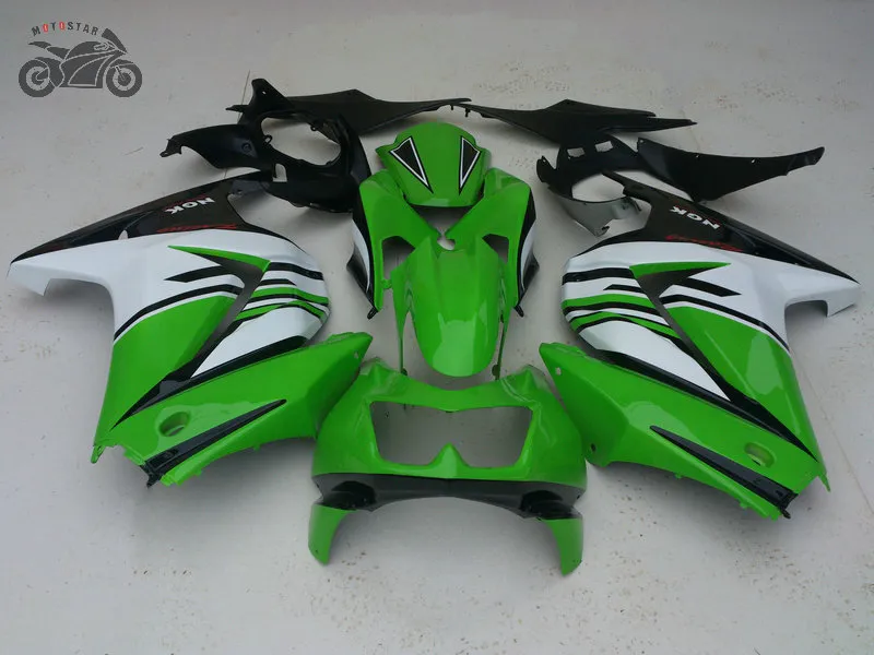 Kundenspezifisches Verkleidungsset für Kawasaki Ninja 250R ZX250R ZX 250 2008 2009 2010 2011 2012, komplett mattschwarzes EX250 08-12 Verkleidungsset