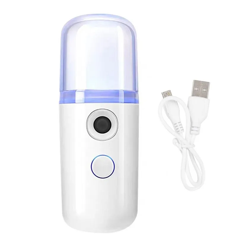 Portable Mini Air Humidifier USB Rechargeable 25ML Handheld Beauty Spray Apparatus Nano spray water Diffuser Milk Oil Steamed Face Hydrating