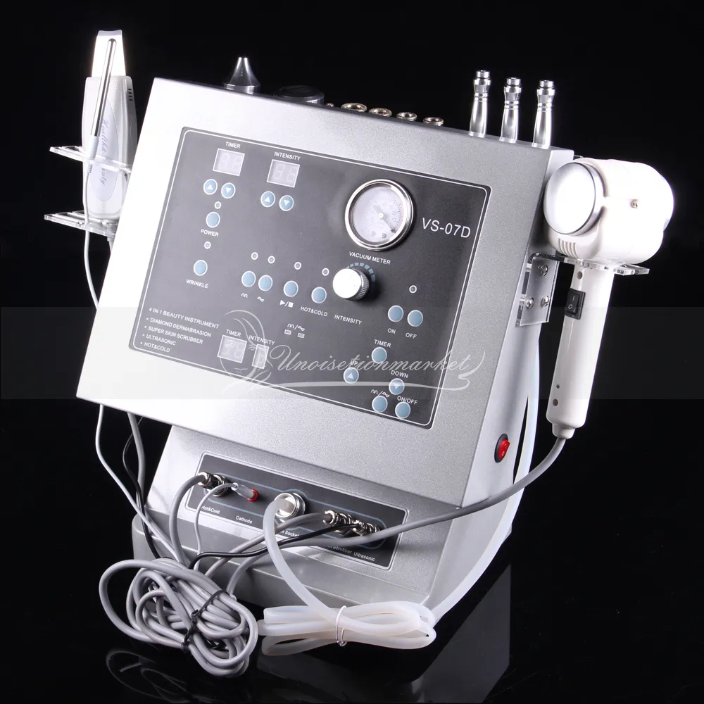 4 in 1 Diamond Dermabrasion 미세 박피 술 초음파 초음파 피부 리프팅 살롱 기계