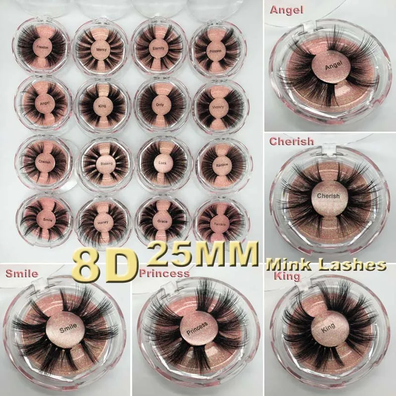 5d mink lashes 25mm Long thick Mink Lashes 3d mink eyelashes 16 styles eye makeup maquillage
