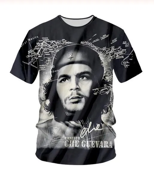 Nieuwe Mode Mens / Dames Argentinië Hero Che Guevara T-shirt Zomer Stijl Grappige Unisex 3D Print Casual T-shirt Tops Plus Size AA09