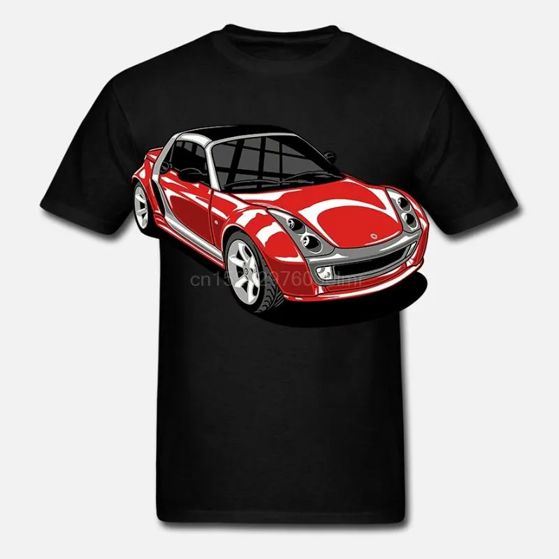 Męskie koszulki Mężczyźni T Shirt Krótki Rękaw Smart Roadster 452 Finale Edition Srebrny Tridion i Gray Bumpers Unisex Kobiety T-Shirt Tee Tops