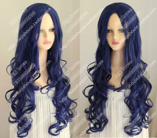 Cosplay Wig Corpse Bride Tim Burtons Corpse Bride Blue Curly Hair