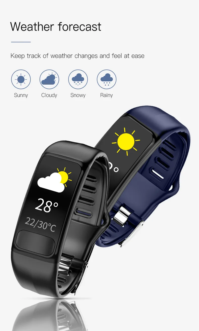 Pressione Arteriosa Braccialetto Fitness Con Misura Pressione