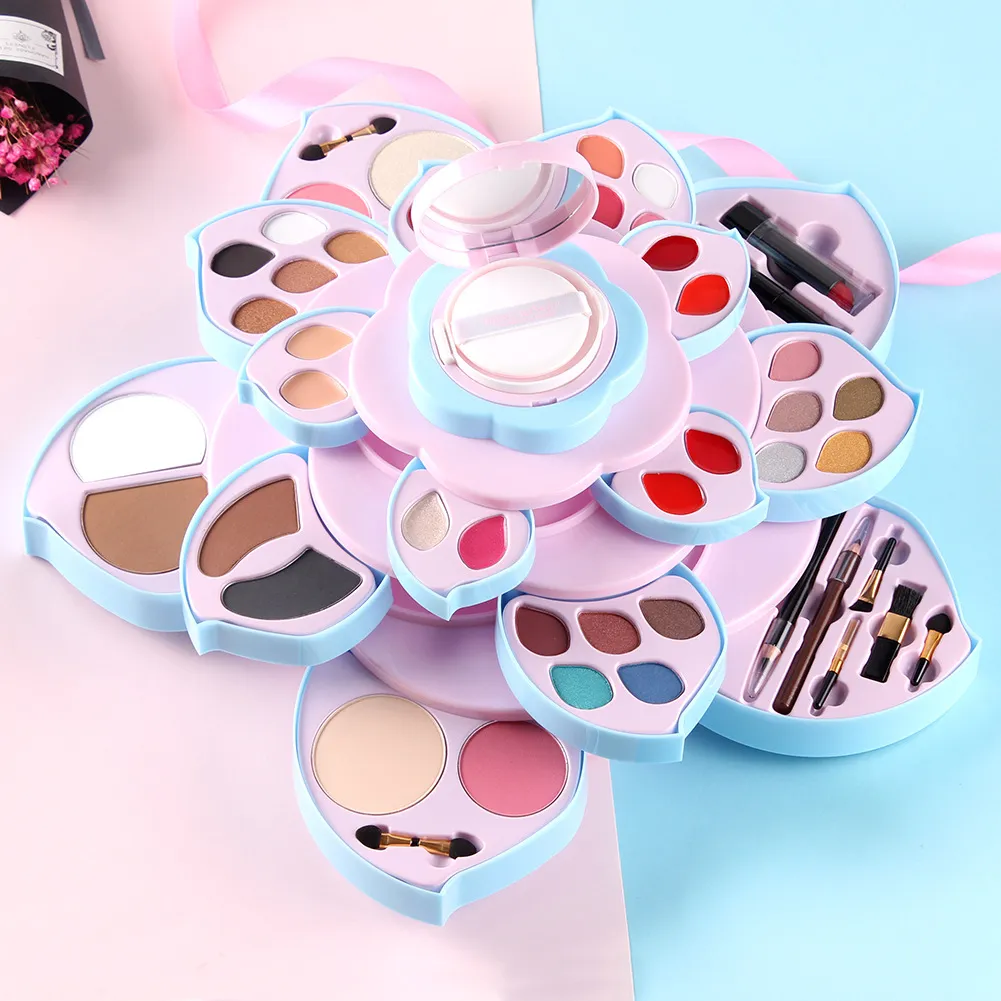 Makeup set Rotating Makeup Palette lipstick lip gloss eyeshadow concealer highlights powder makeup set DHL Fast ship