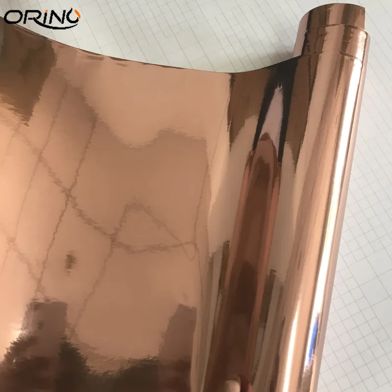 Flexible Rose Gold Chrome Pink Carbon Fiber Wrap Vinyl With Air Bubble  Technology 1.52m X 20m Roll From Qz46, $257.93