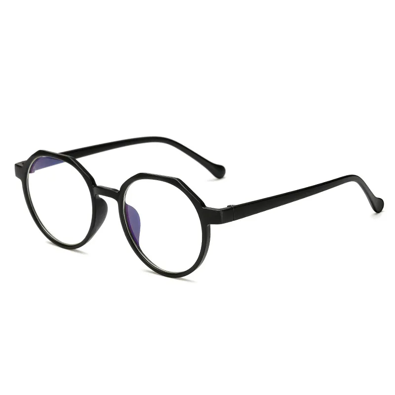 Partihandel- ram män glasögon ram vintage runda klara linsglasögon optiskt skådespel med låda fml