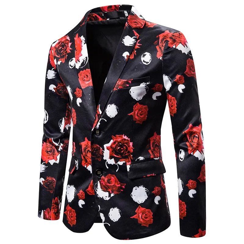 Mens printed suit clearance jackets