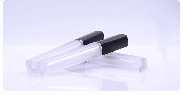 Lip gloss tube empty 5ML Lips container makeup Bottle oil containers Square plastic tubes epacket