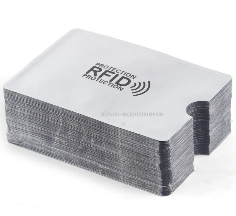Anti Rfid Bank Card Holder Metal NFC Blocking Reader Lock ID Credit Cards  Bag Men Women Laser Aluminium Card Case Protect