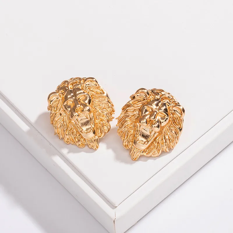 ピアス Lion Head Mesh Earrings stud18_1_e4a8cab0-59dc-4f54-