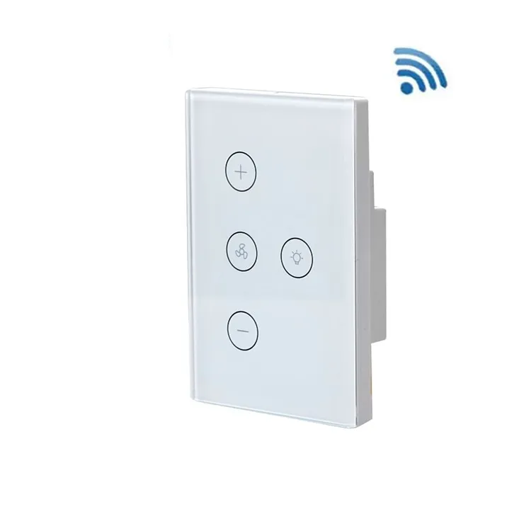 Interruptores de ilumina￧￣o Acess￳rios Switch Switch Smart Wi -Fi para luz do ventilador compat￭vel com controle de vida dom￩stica