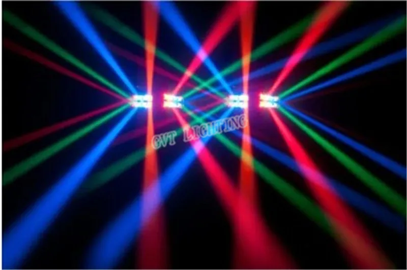 Cabeça em movimento portátil Spider Light Mini LED Spider 8x10 W RGBW Feixe de luz Grandes Efeitos DJ Disco Boate Party Stage Lighting