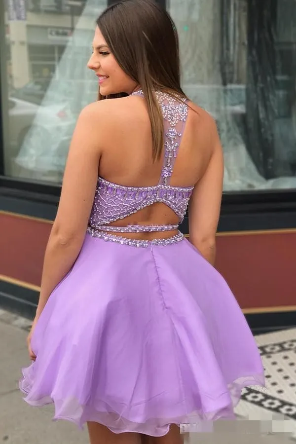 lavender homecoming dress