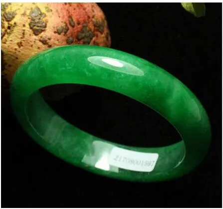 Bilezikler Sertifikalı Doğal Emerald Yeşil Jadeite Yeşim Bileklik Bileklik El Yapımı Sertifika Teslimat