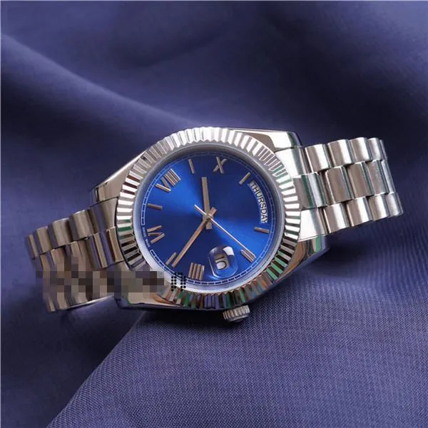 High Quality role wholesale watch DAY DATE mechanical glide smooth 40MM mens royal oaks watch Stainless steel bezel strap Wristwatches