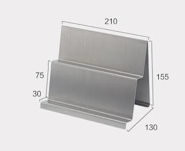 2 слоя держателя кошелька Металлический шкаф -кошелек