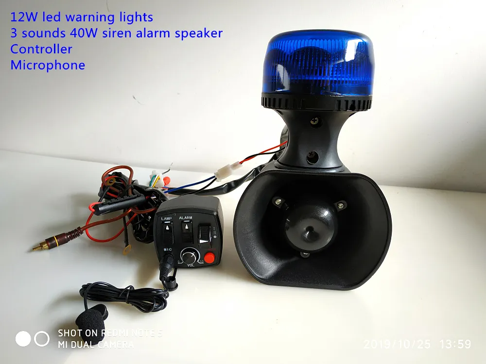 Waterproof 12W LED Motorcycle Warning Equipment With 40W Police