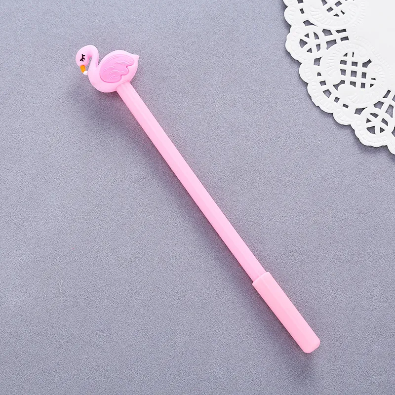 Flamingo Caneta Gel Caneta Brindes Presente Papelaria Escola Material de Escritório Do Chuveiro de Bebê Decorações de Festa de Aniversário Crianças DIY.