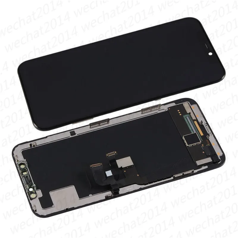50 ST TFT OLED LCD-skärm Touch Screen Digitizer Montering Ersättningsdelar för iPhone X Xr Xs Max 11 Pro Max