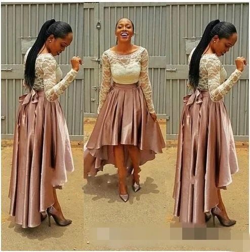 Plus size high hot sale low dresses formal