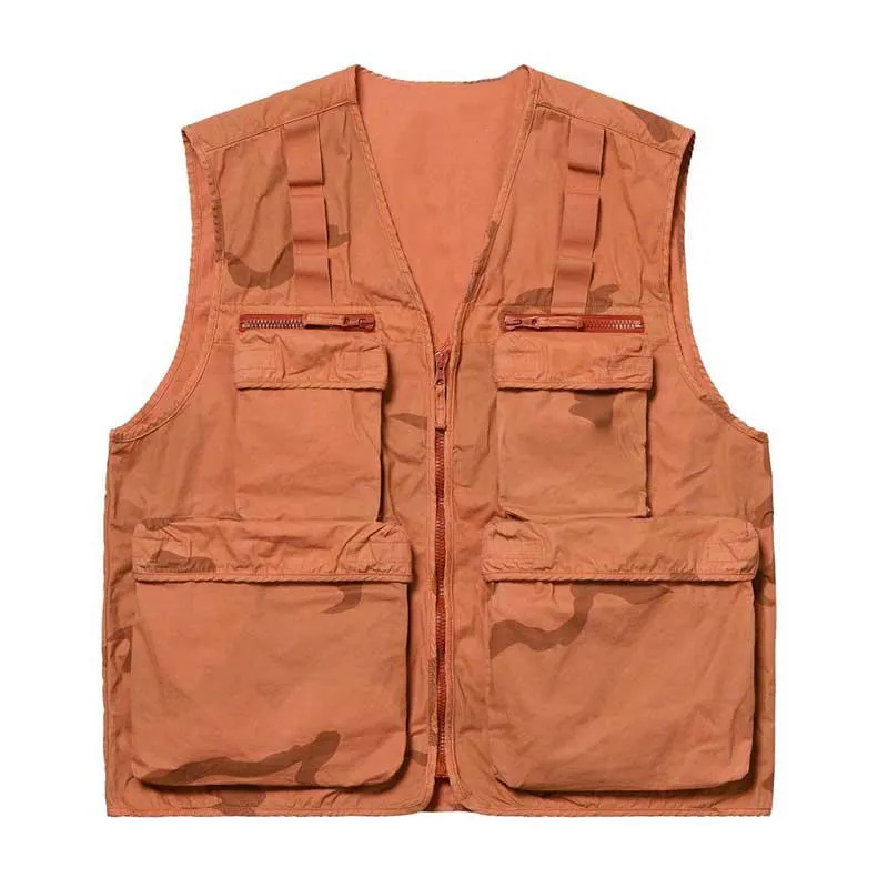 19SS Camo Cargo Vest Tactical Clothing Mountain Outdoor Men Women Coat Street Casual Sport Outwear Jacket Size S-XL