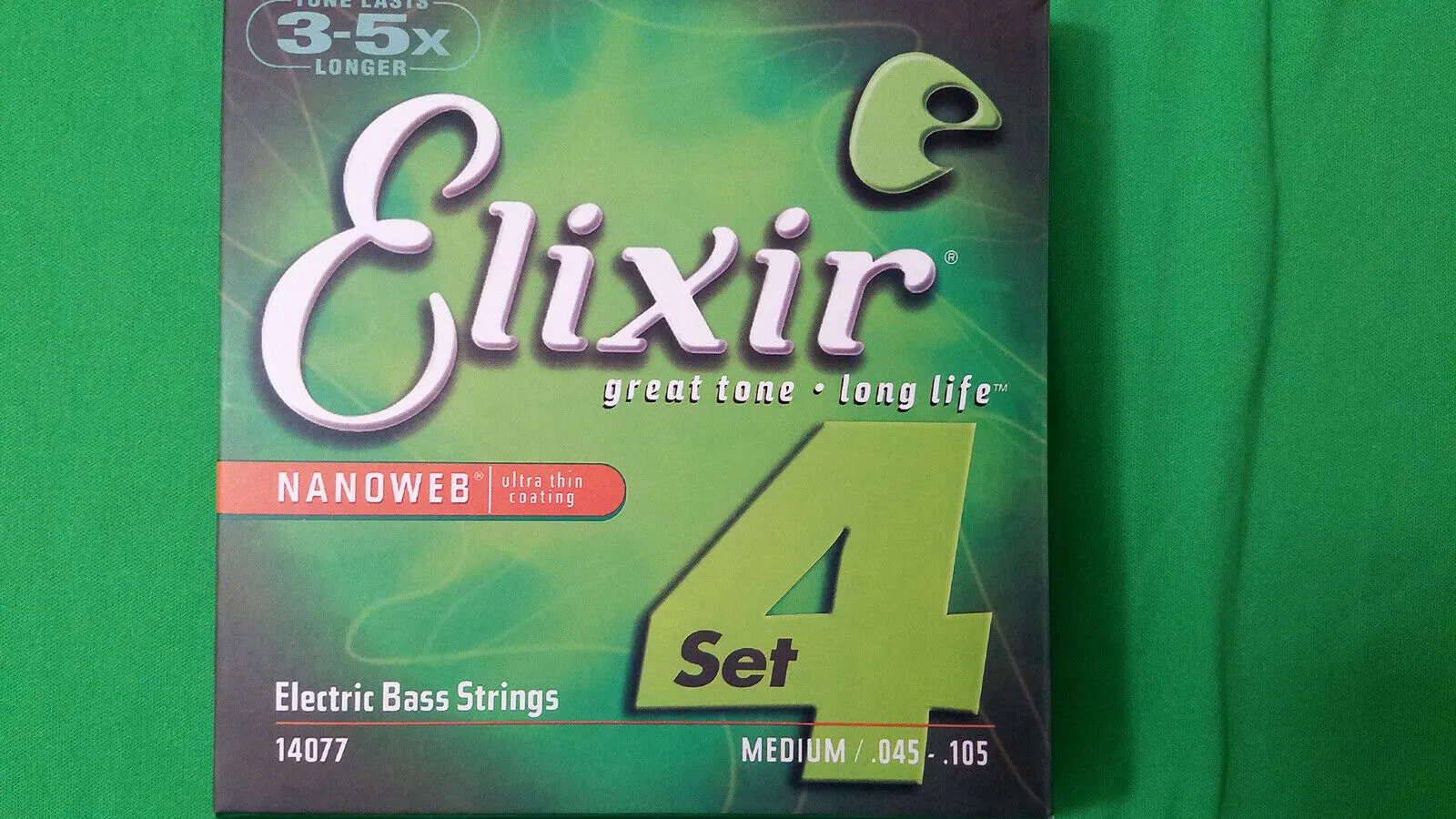 ELIXIR 14077 Nanoweb großer Ton langer Leben Elektrik Bass 4strings 045-065-085-105