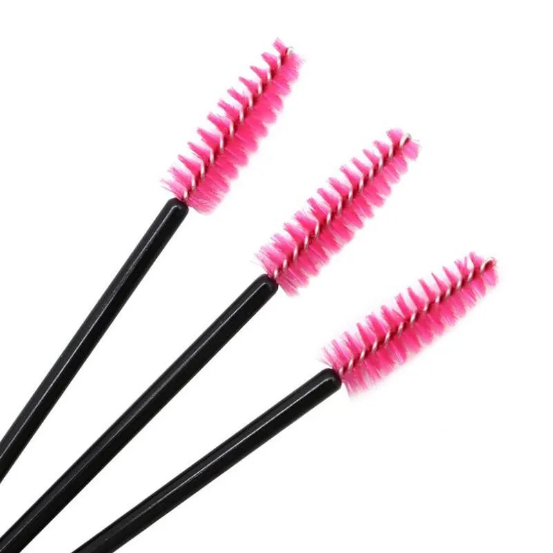 Wholesale 50pcs/set Disposable Eyelash Brush Mascara Wands Applicator Eyebrow Brush Eyelash Brush Multiple Colors For Salons