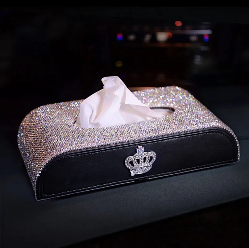 Car Tissue Box BlingBling Rhinestones Elegant Girl Style Christmas Gifts  Brand Durable Handcraft Cars Interior Accessories From 27,55 €