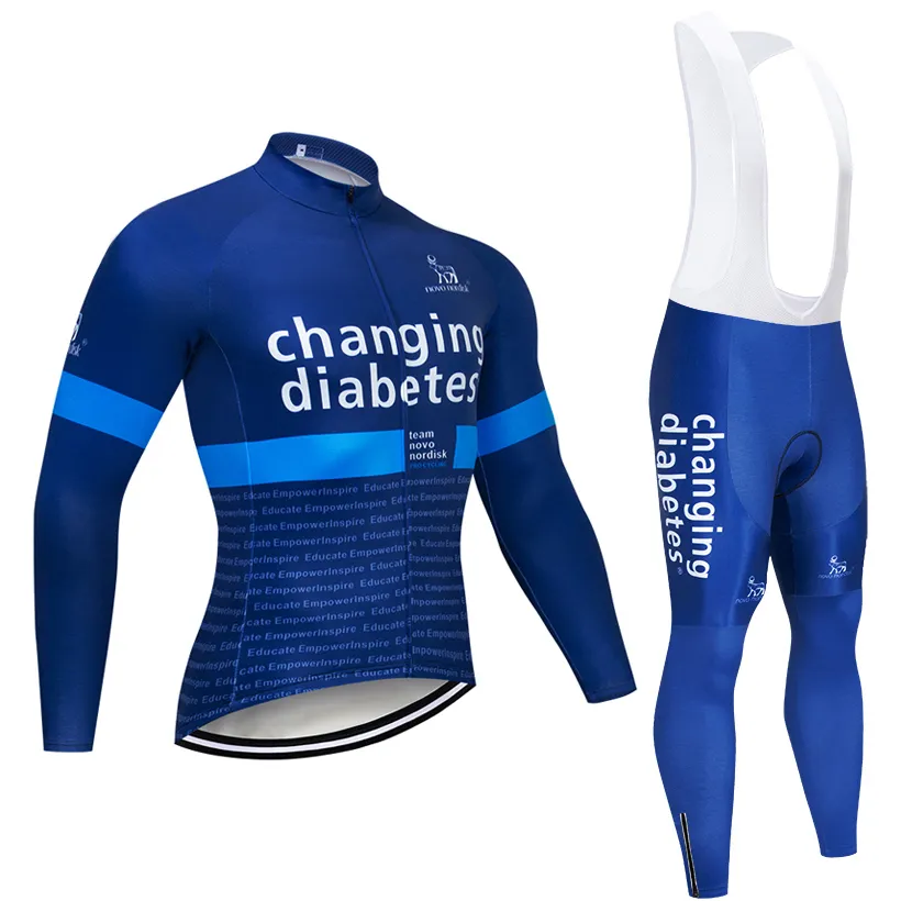 Fabriksdirektförsäljning 2020 Team Changing Cycling Jersey 20D Bike Pants Set Ropa Ciclismo Winter Thermal Fleece Pro Cykeljacka Maillot Wear