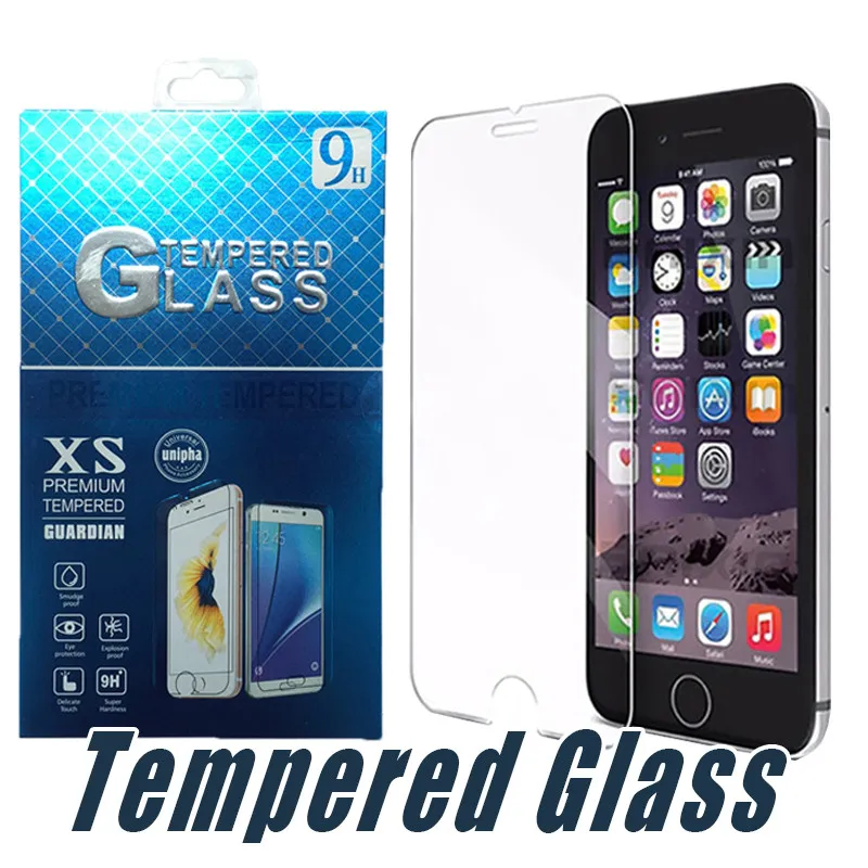 Écran en verre trempé protecteur en verre de protection pour iPhone 12 11 Pro X XS Max XR 6 7 8 plus Samsung J7 Premier 2018 J3 LG Stylo