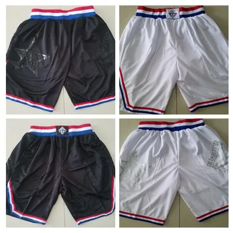 Nuovi pantaloncini Pantaloncini All Star Pantaloncini da basket Abbigliamento sportivo da corsa Colore bianco e nero Taglia S-XL Mix Match Ordine Alta qualità