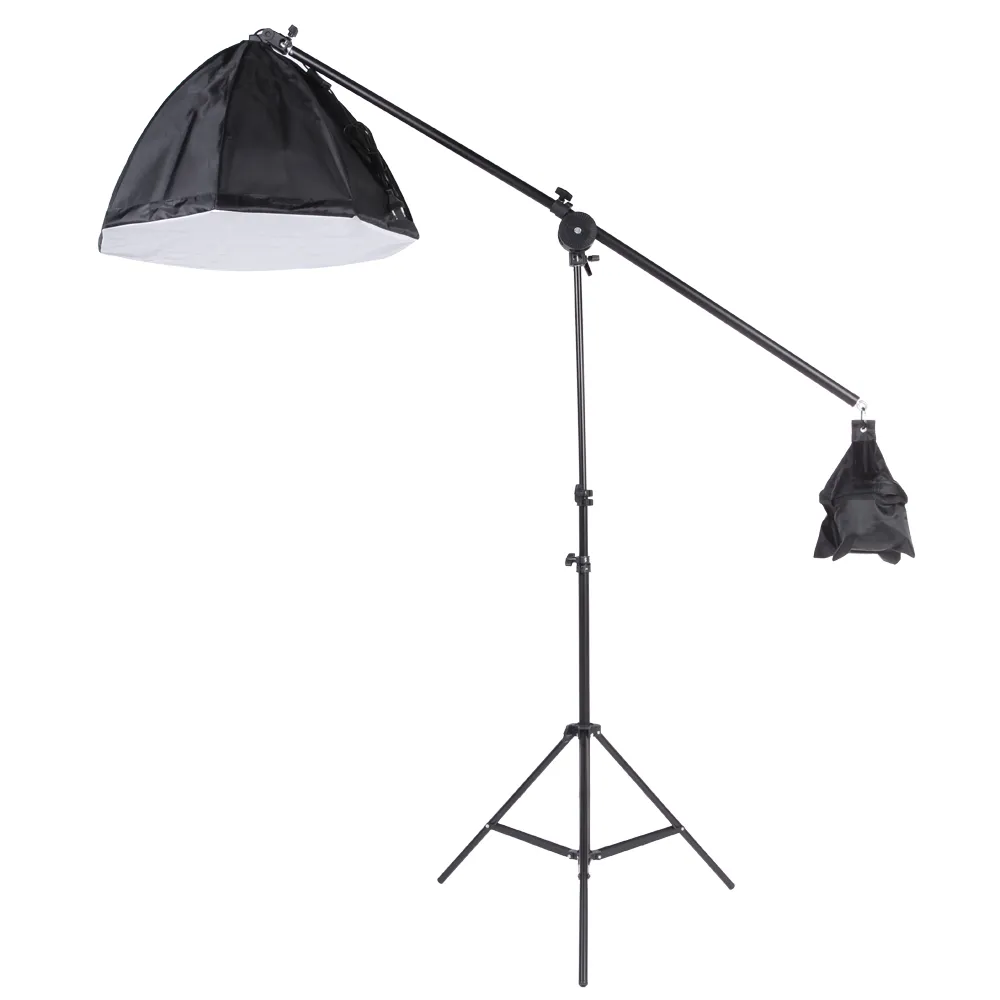 Photography Studio Lighting Kit Softbox Photo Studio Video Equipment Backdrop Softbox Cantilever Light Stand Bulbs Carrying Bag