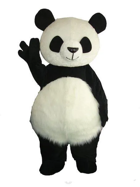 fantasia dernier costume de mascotte de panda géant chaud dessin animé adulte marche vêtements personnalisés
